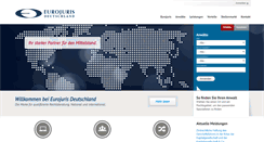 Desktop Screenshot of eurojuris.de