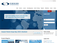 Tablet Screenshot of eurojuris.net